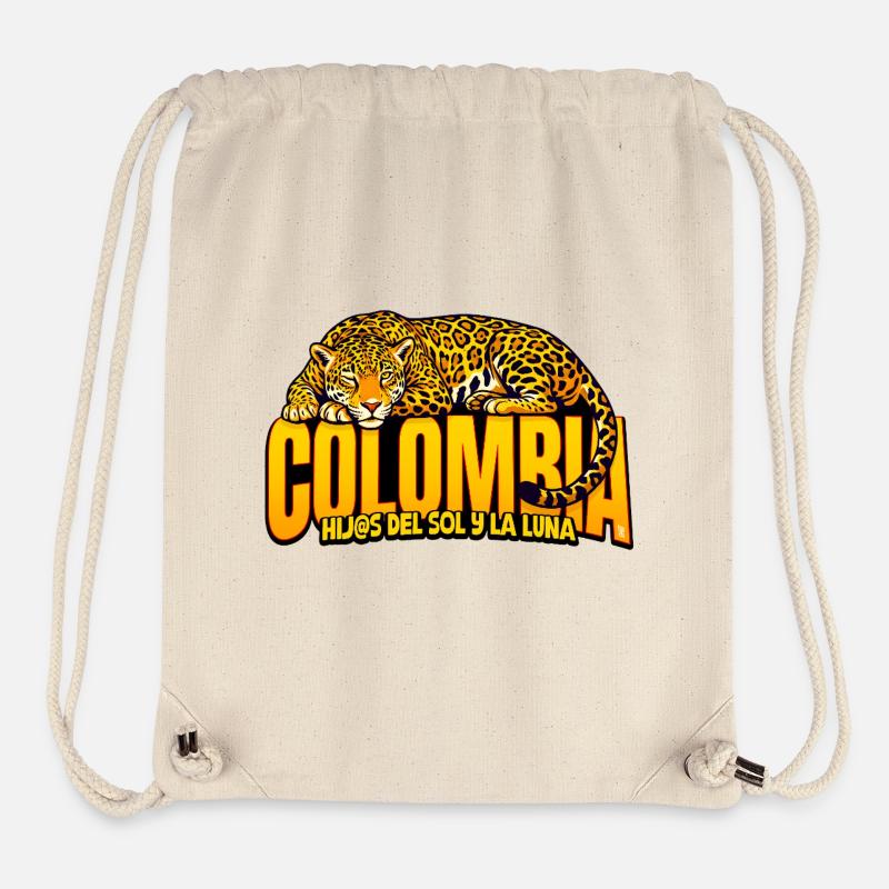 Jaguar Colombie Hijo del Sol y la Luna - Sac à cordon recyclé Stanley/Stella - blanc naturel