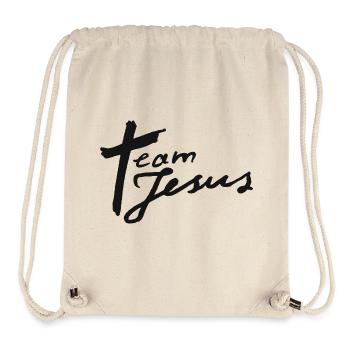 Team Jesus - Stanley/Stella Recycled Gym Bag - natural - Front