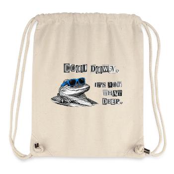 Cool Down – It’s Not That Deep Krokodil Meme - Stanley/Stella recycelter Gym Bag - Naturweiß - Vorne