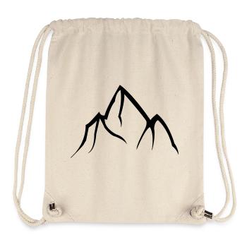 Berge - Stanley/Stella recycelter Gym Bag - Naturweiß - Vorne