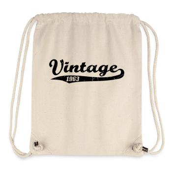 Vintage 1963 - Sac à cordon recyclé Stanley/Stella - blanc naturel - Devant