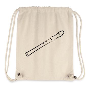 Flute Drawing - Stanley/Stella Recycled Gym Bag - natural - Front