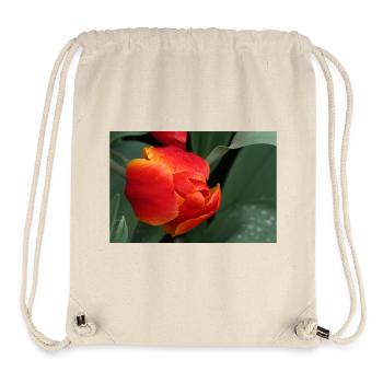 Feurige Tulpenfrische - Stanley/Stella recycelter Gym Bag - Naturweiß - Vorne