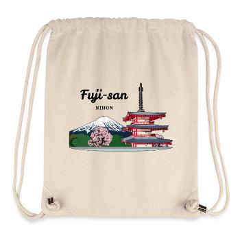 Mount Fuji, Japan, Pagoda - Stanley/Stella Recycled Gym Bag - natural - Front
