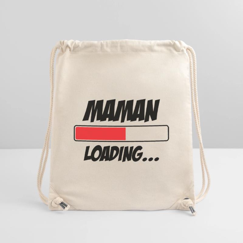 Maman loading... Please Wait - Future Mère Sac à cordon recyclé Stanley/Stella