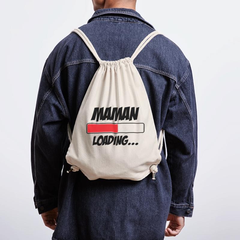Mom loading... Please Wait - Mother-to-be Stanley/Stella Recycled Gym Bag