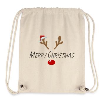 Merry Christmas - Stanley/Stella recycelter Gym Bag - Naturweiß - Vorne
