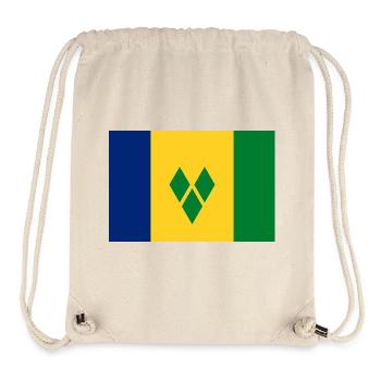 St. Vincent und die Grenadinen - Stanley/Stella recycelter Gym Bag - Naturweiß - Vorne