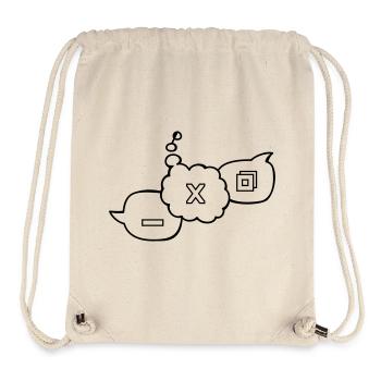 Computer speech bubbles - Stanley/Stella Recycled Gym Bag - natural - Front