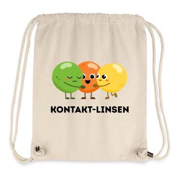 Kontakt-Linsen – Lustiges Wortspiel - Stanley/Stella recycelter Gym Bag - Naturweiß - Vorne