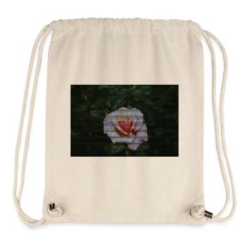 Rose mosaic in dark green - Stanley/Stella Recycled Gym Bag - natural - Front
