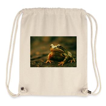 Wilde Tiere, Frosch - Stanley/Stella recycelter Gym Bag - Naturweiß - Vorne
