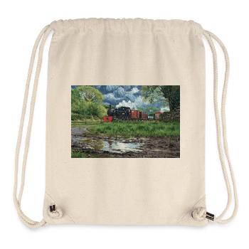 Tempête à voie étroite - Sac à cordon recyclé Stanley/Stella - blanc naturel - Devant