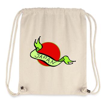 Japan land roter punkt - Stanley/Stella recycelter Gym Bag - Naturweiß - Vorne