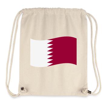 Qatar flag - Stanley/Stella Recycled Gym Bag - natural - Front