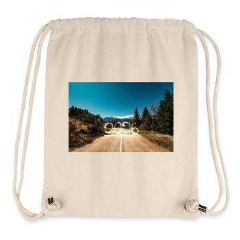 Year 2026 Light Painted with snowy mountains - Stanley/Stella Recycled Gym Bag - natural - Front