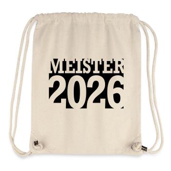 Meister 2026 Meisterschaft - Stanley/Stella recycelter Gym Bag - Naturweiß - Vorne