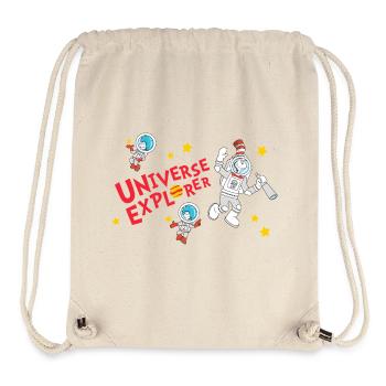 Cat In The Hat As Astronaut Universe Explorer - Stanley/Stella Recycled Gym Bag - natural - Front