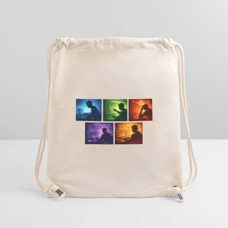 Ombre de code multi-écran Sac à cordon recyclé Stanley/Stella