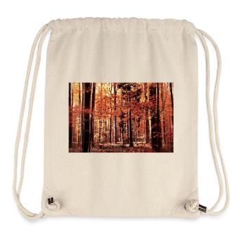 Forêt d'automne en rouge - Sac à cordon recyclé Stanley/Stella - blanc naturel - Devant