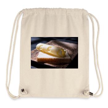 Käse-Locke auf Toast - Stanley/Stella recycelter Gym Bag - Naturweiß - Vorne