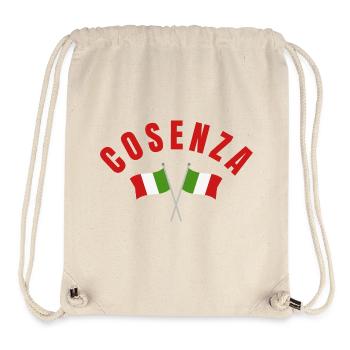 Cosenza Crossed Italian Flags - Stanley/Stella Recycled Gym Bag - natural - Front