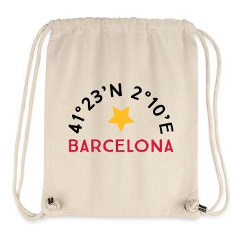 Barcelona - Stanley/Stella recycelter Gym Bag - Naturweiß - Vorne