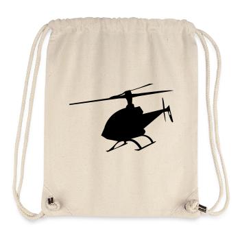 hubschrauber - Stanley/Stella recycelter Gym Bag - Naturweiß - Vorne