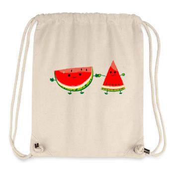 Couple de melons - Sac à cordon recyclé Stanley/Stella - blanc naturel - Devant