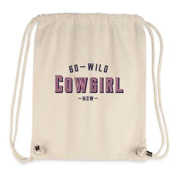 Westernreiter Go wild - Stanley/Stella recycelter Gym Bag - Naturweiß - Vorne