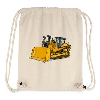 Planierraupe, Bulldozer - Stanley/Stella recycelter Gym Bag - Naturweiß - Vorne