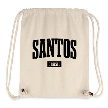 Santos Brasil Bold Lettering - Stanley/Stella Recycled Gym Bag - natural - Front