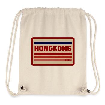 Hong Kong - Stanley/Stella Recycled Gym Bag - natural - Front