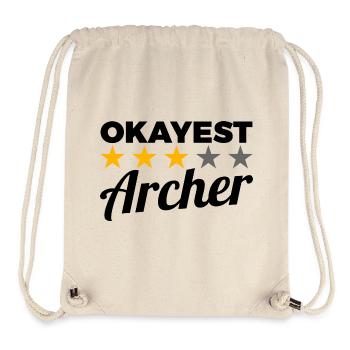 Okayest Archer - Stanley/Stella recycelter Gym Bag - Naturweiß - Vorne