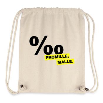 Promille, Malle - Stanley/Stella recycelter Gym Bag - Naturweiß - Vorne