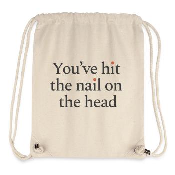 You've hit the nail on the head - Stanley/Stella Recycled Gym Bag - natural - Front