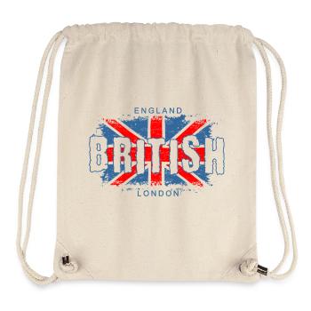England British Flag Graphic Design - Stanley/Stella Recycled Gym Bag - natural - Front