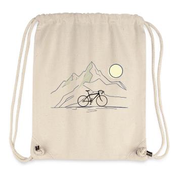 Bicycle mountain tour - Stanley/Stella Recycled Gym Bag - natural - Front