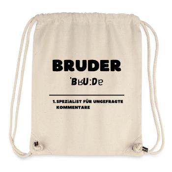 Bruder Definition Spezialist für Kommentare - Stanley/Stella recycelter Gym Bag - Naturweiß - Vorne