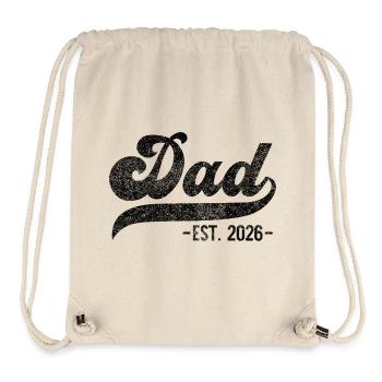 New Dad – Dad EST. 2026 - Stanley/Stella Recycled Gym Bag - natural - Front