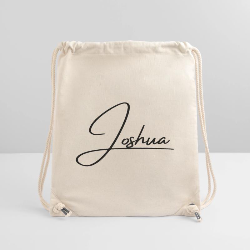 Joshua Name - Elegant Cursive Script Stanley/Stella Recycled Gym Bag