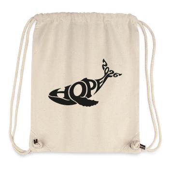 HOPE der Wal - Stanley/Stella recycelter Gym Bag - Naturweiß - Vorne