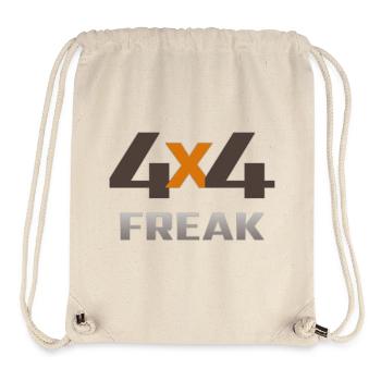4x4 FREAK Orange X Logo - Stanley/Stella recycelter Gym Bag - Naturweiß - Vorne