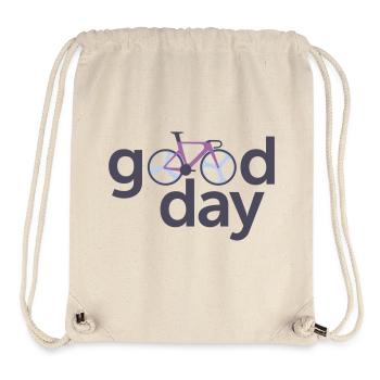 Good Day Bicycle Typography Logo - Stanley/Stella Recycled Gym Bag - natural - Front