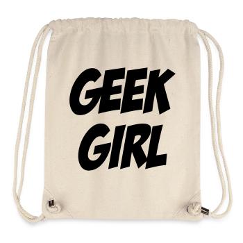 Geek Girl - Stanley/Stella recycelter Gym Bag - Naturweiß - Vorne