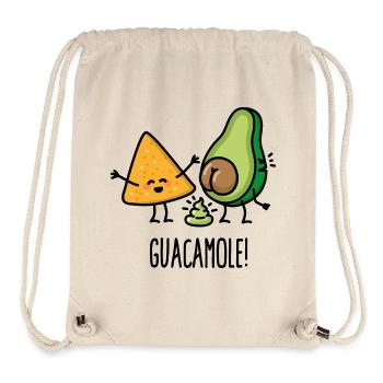 Avocat de la merde guacamole tortilla-chips Keto diète - Sac à cordon recyclé Stanley/Stella - blanc naturel - Devant