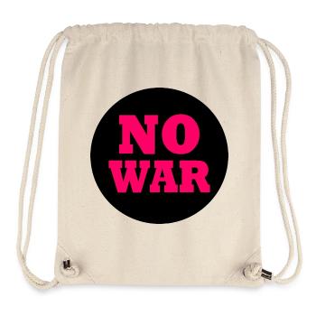 No war - Stanley/Stella Recycled Gym Bag - natural - Front