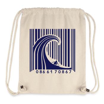 Surf Code - Sac à cordon recyclé Stanley/Stella - blanc naturel - Devant