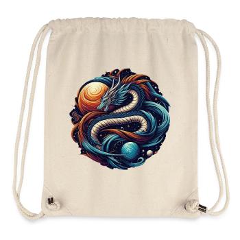 Mystical Cosmic Dragon Artwork - Stanley/Stella Recycled Gym Bag - natural - Front