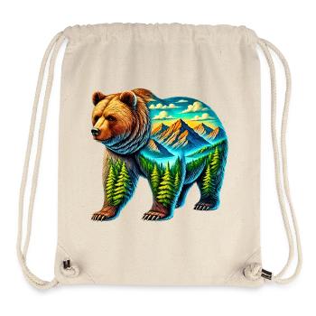 Bär - Stanley/Stella recycelter Gym Bag - Naturweiß - Vorne